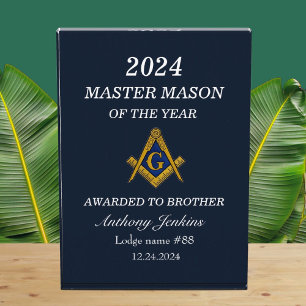 Freemason Master Mason Lodge Masonry Acrylic Award