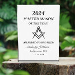 Freemason Master Mason Lodge Masonry Acrylic Award<br><div class="desc">Freemason, Master Mason, lodge, acrylic award.</div>