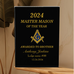 Freemason Master Mason Lodge Masonry Acrylic Award