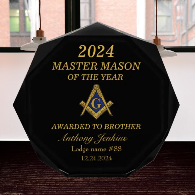 Freemason Master Mason Lodge Masonry Acrylic Award (Creator Uploaded)