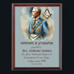 Freemason Master Mason Lodge Masonry Award Plaque<br><div class="desc">Freemason, Master Mason, lodge, award plaque.</div>