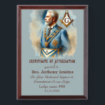 Freemason Master Mason Lodge Masonry Award Plaque<br><div class="desc">Freemason,  Master Mason,  lodge,  award plaque.</div>