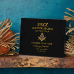 Freemason Master Mason Lodge Masonry Plaque<br><div class="desc">Freemason,  Master Mason,  lodge,  Masonry award.</div>