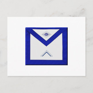 Freemason Master's Apron Postcard