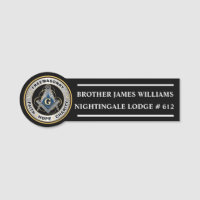 Freemason Name Tag