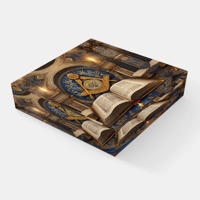 Freemason  paperweight (Angled)