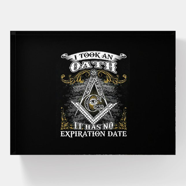 Freemason Paperweight (Front)