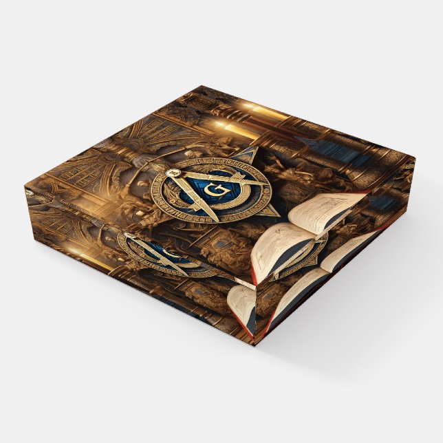 Freemason  paperweight (Angled)