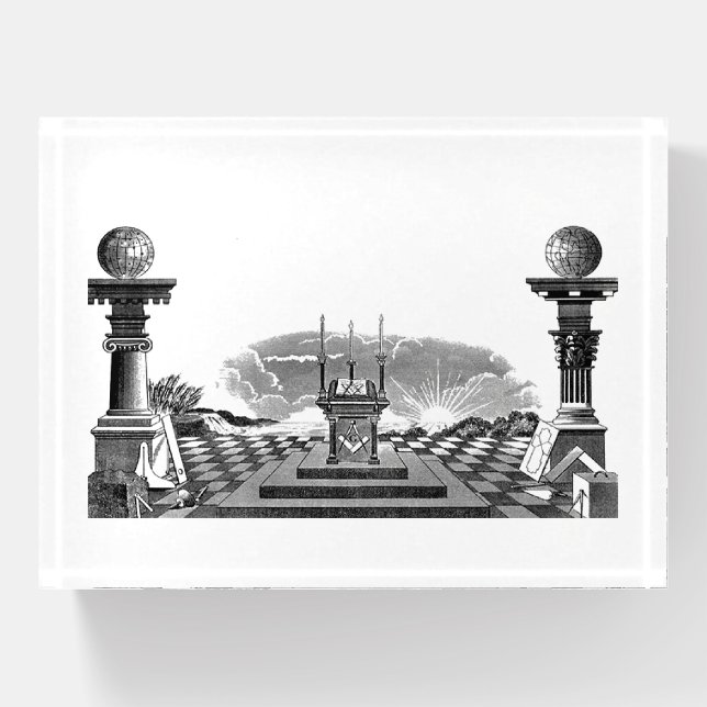 Freemason  paperweight (Front)