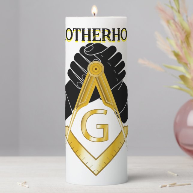 Freemason Pillar Candle (In Situ)