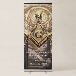 Freemason  retractable banner