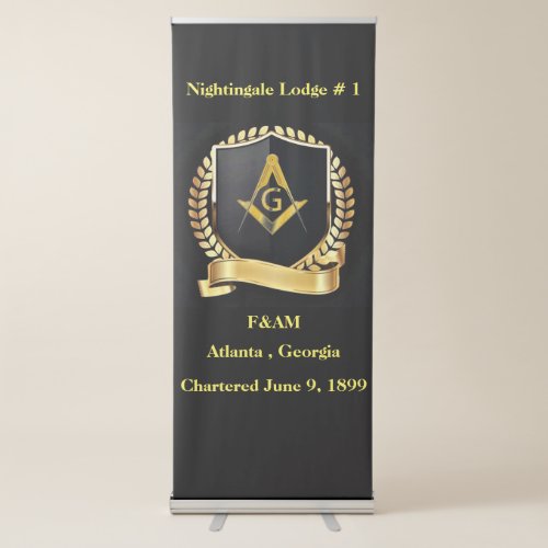 Freemason Retractable Banner