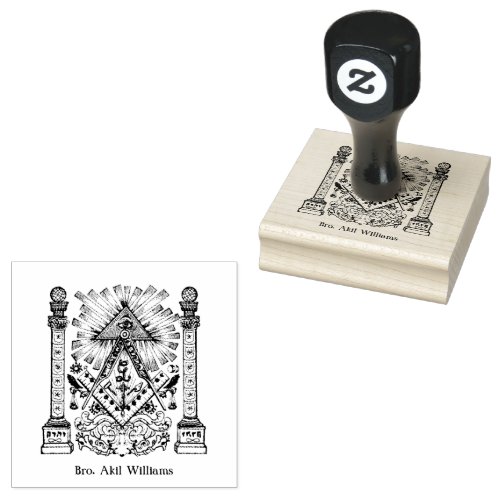 Freemason Rubber Stamp