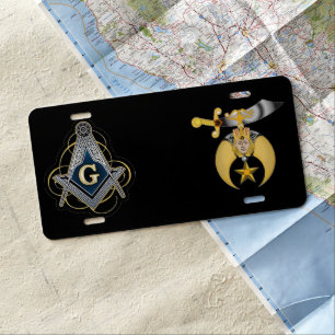 Freemason /Shriners License Plate