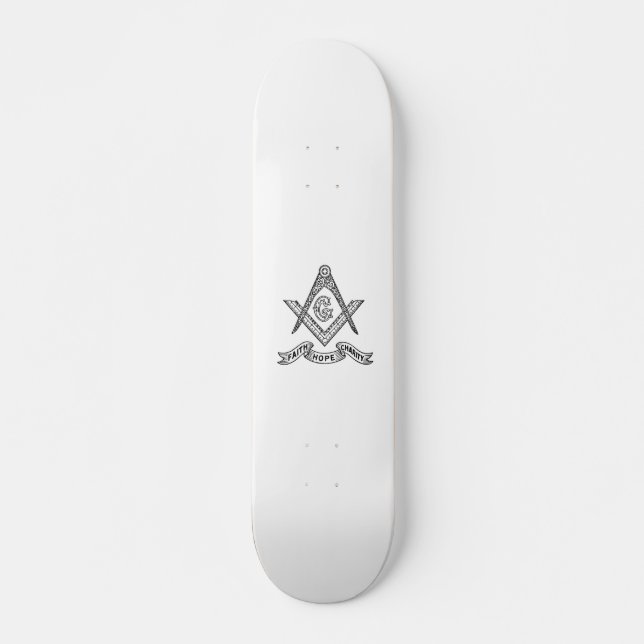 Freemason Skateboard Deck (Front)