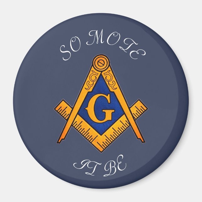 Freemason Square and Compass Charity Masonic  Magnet (Front)