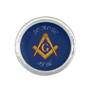 Freemason Square and Compass Charity Masonic Ring