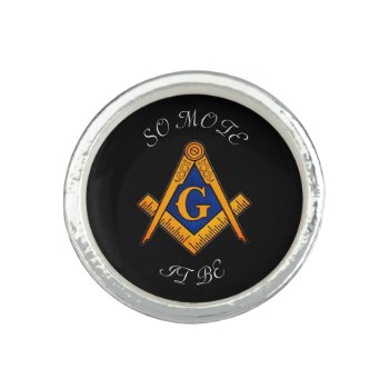 Freemason Square And Compass Charity Masonic Ring by BoldandVivid at Zazzle