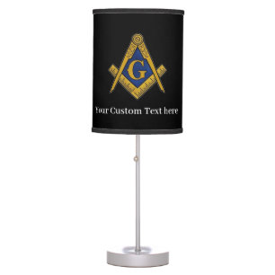Freemason Square and Compass Masonic Gift Golfer Table Lamp