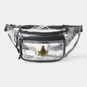 Freemason Square and Compass Masonic Master Clear Fanny Pack