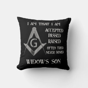 Freemason throw pillow