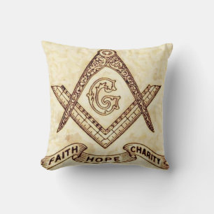 Freemason Throw Pillow