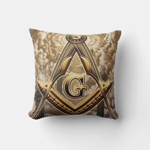 Freemason Throw Pillow