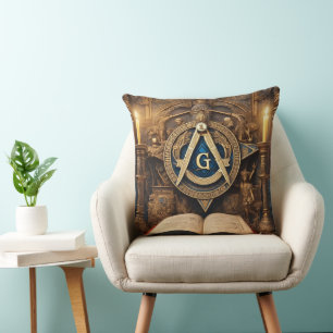 Freemason Throw Pillow
