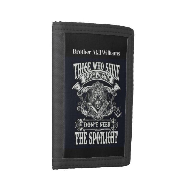 Freemason Tri-fold Wallet (Side)