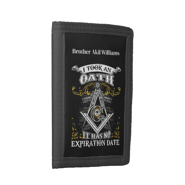 Freemason Trifold Wallet (Side)