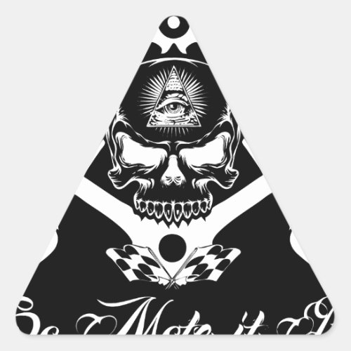 Freemason_Widows_Sons_Masonic_Hotrod_Logo_20160407 Triangle Sticker