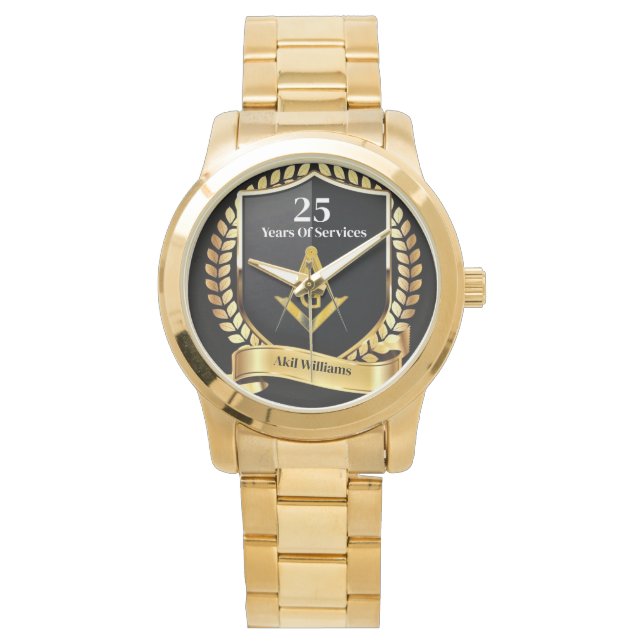 Freemason Years of Services Watch (Front)