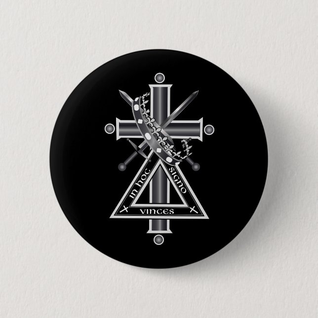 Freemasonic cross button (Front)