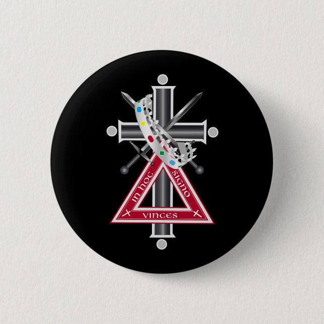 Freemasonic cross button (Front)