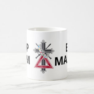 Freemasonic cross coffee mug