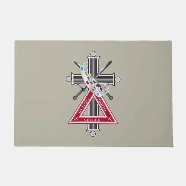 Freemasonic cross doormat (Front)