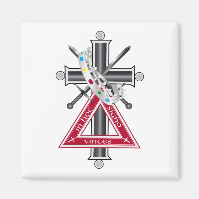 Freemasonic cross magnet (Front)