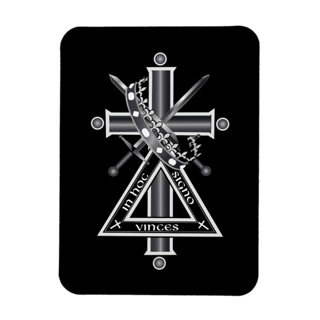 Freemasonic cross magnet (Vertical)