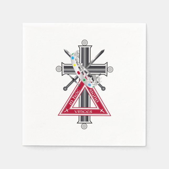 Freemasonic cross napkins (Front)