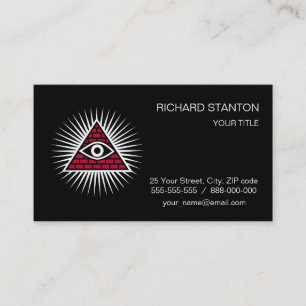 Freemasonic eye business card