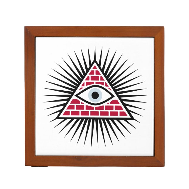 Freemasonic eye desk organizer (Front)