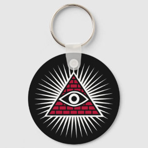 Freemasonic eye keychain