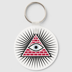 Freemasonic eye keychain