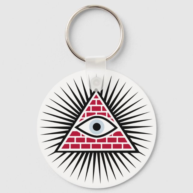 Freemasonic eye keychain (Front)