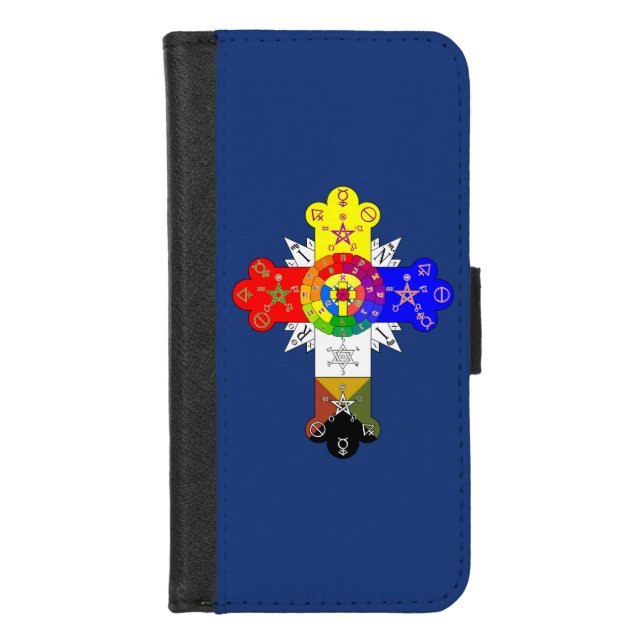 Freemasonic Rosy Cross iPhone Wallet Case (Front)