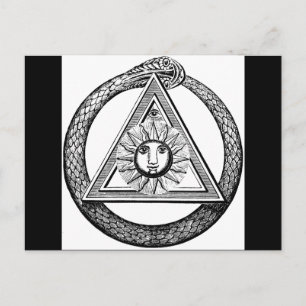 Freemasonry All Seeing Eye Masonic Symbol Postcard