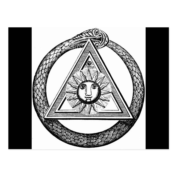 Freemasonry All Seeing Eye Masonic Symbol Post Cards
