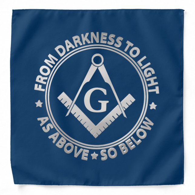 Freemasonry emblem bandana (Front)