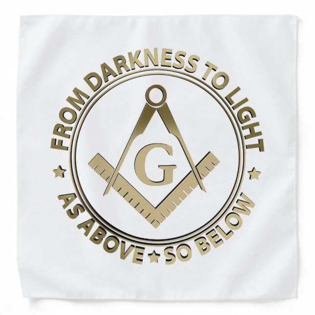 Freemasonry emblem bandana (Front)