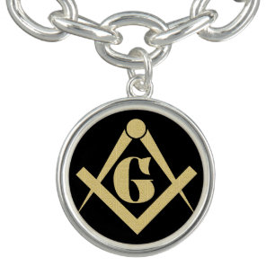 Freemasonry emblem bracelet